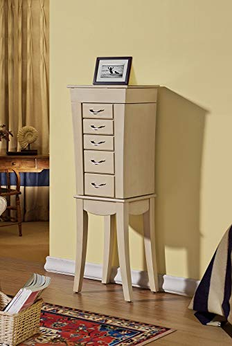 Amazon.co.jp: CTE JEWELRY ARMOIRE 自立式ホワイトジュエリー